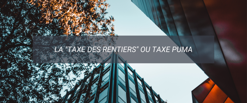 TAXE DES RENTIERS